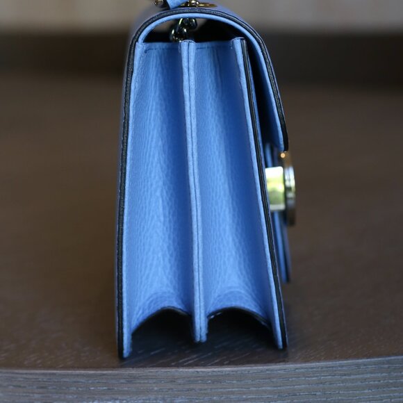 Blue Gucci Interlocking GG Logo Crossbody Bag - Picture 4 of 11